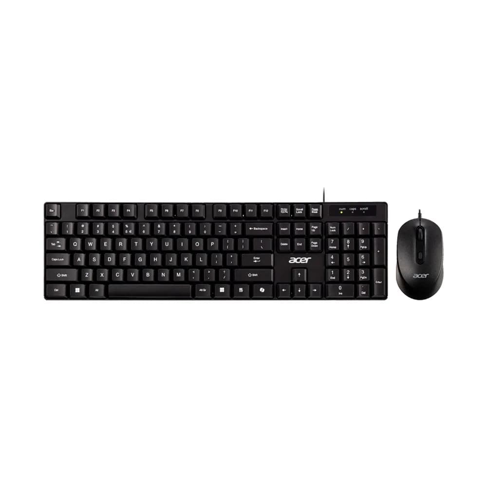 Kit Mouse e Teclado Acer Office USB Preto OCC300
