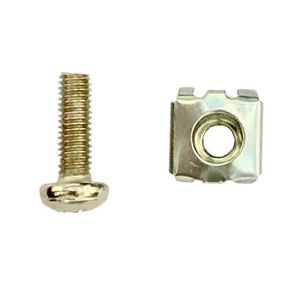 Kit Porca Gaiola + Parafuso M5 Padrão Rack Servidor (Pacote 20 Peças)