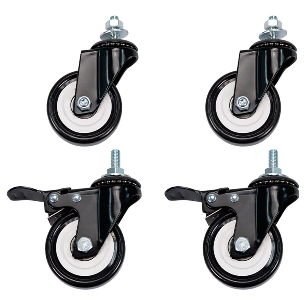 Kit Rodizio para Racks Intelbras 19 Polegadas com Carga Máxima de 320kg 4 UN KRR 30mm - 4770011