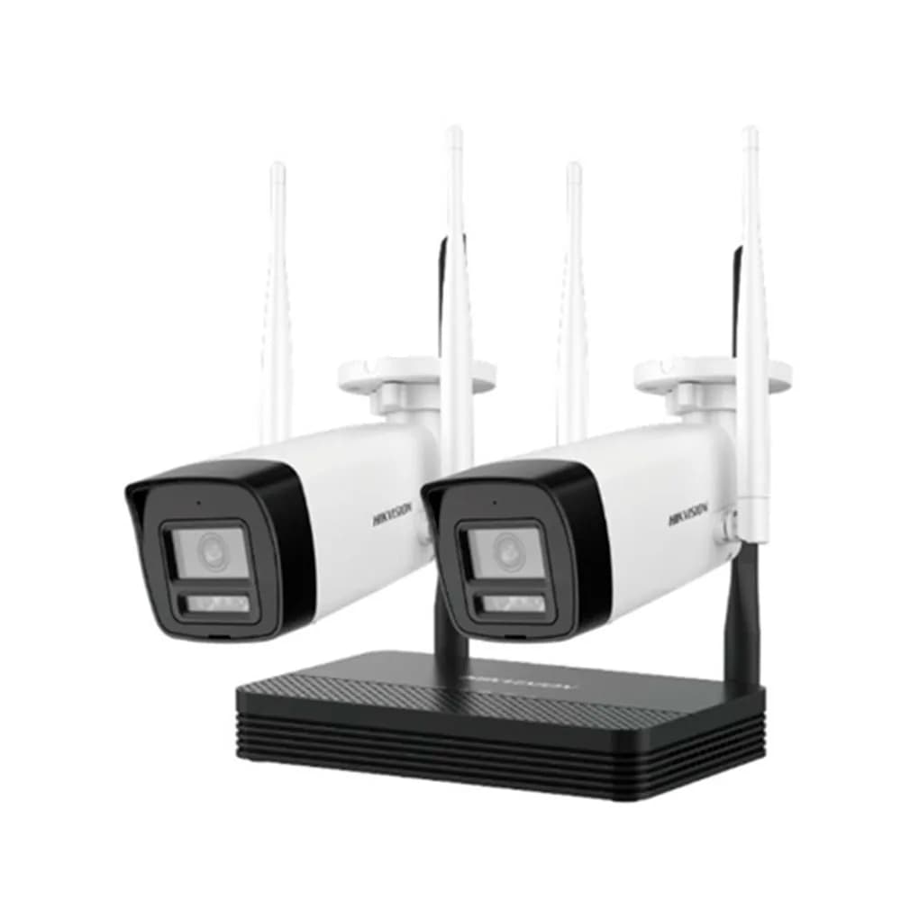 Kit Wi-Fi Easylink 1 NVR 4 Canais e 2 Câmeras IP Bullet 4MP DS-J142I/NKS424W0H Hikvision