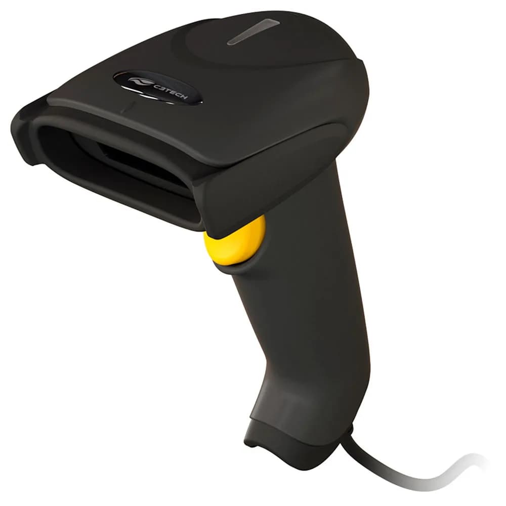 Leitor de Código de Barras Laser C3Tech LB-50BK c/ Pedestal