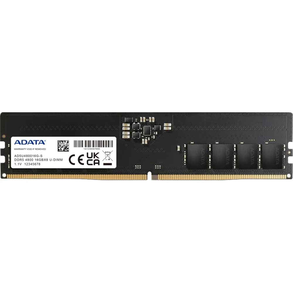 Memória Adata 16GB DDR5 4800MHz Desktop - AD5U480016G-S