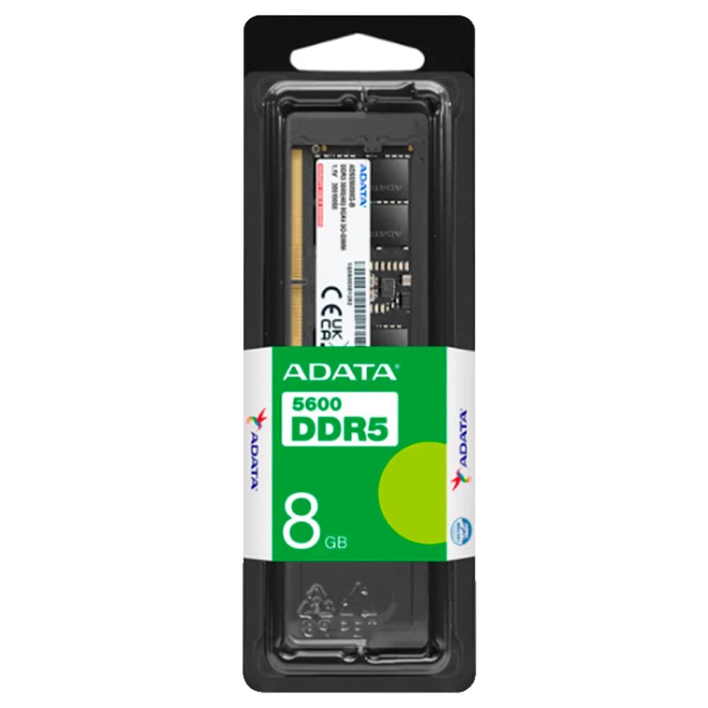 Memória Adata 8GB DDR5 5600Hz 1.1V Desktop - AD5U56008G-S