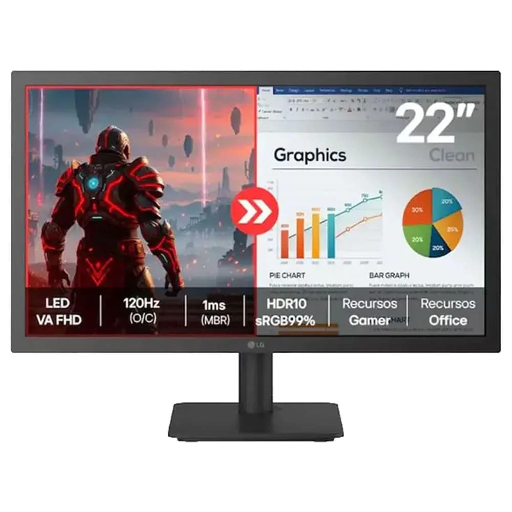 Monitor 21,5" LG 22U403A-BB.AWZRMVZ / FHD / 5ms / 120Hz / HDMI / VESA