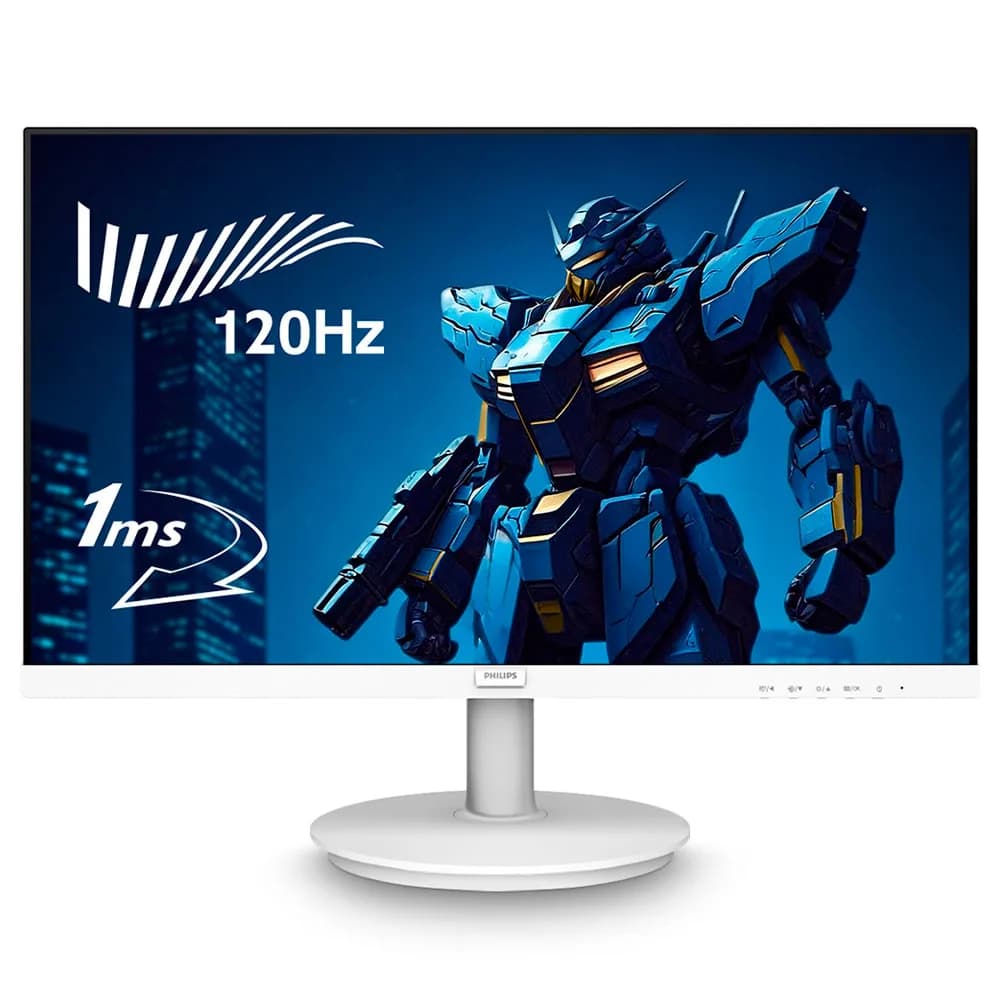 Monitor 21,5" Philips LED 221V8LBW3 Widescreen Branco VGA / HDMI / 120Hz / 1ms