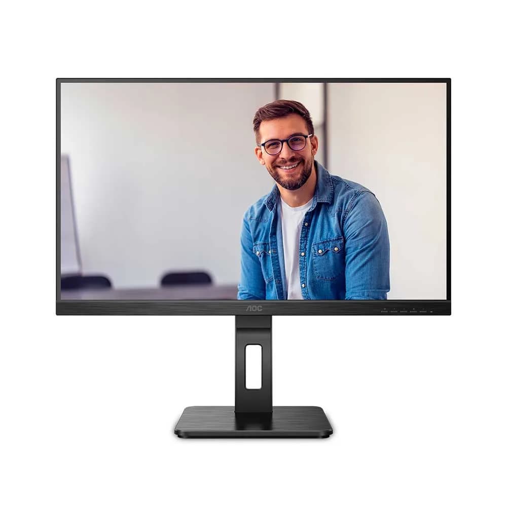 Monitor 27" AOC LED 27P2Q Widescreen IPS DP / HDMI / USB / VESA / com Ajuste de Altura