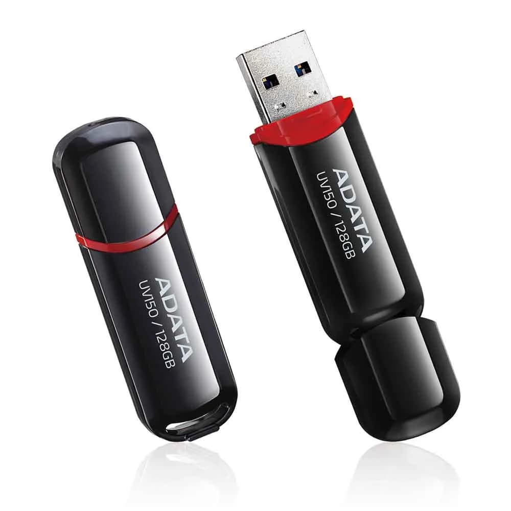 Pen Drive Adata AUV150-128G-RBK 128GB Preto/Vermelho AUV150-128G-RBK