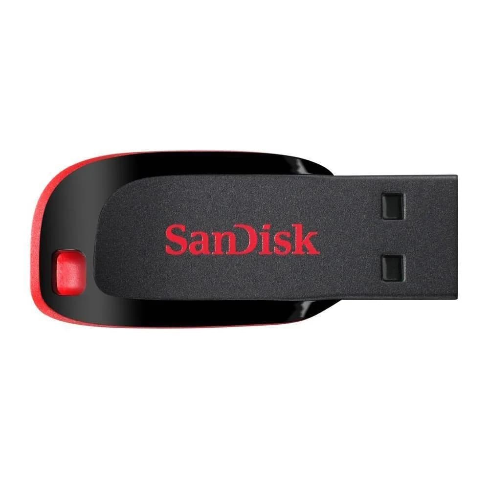 Pen Drive SanDisk Cruzer Blade SDCZ50 64GB Preto - SDCZ50-064G-B35