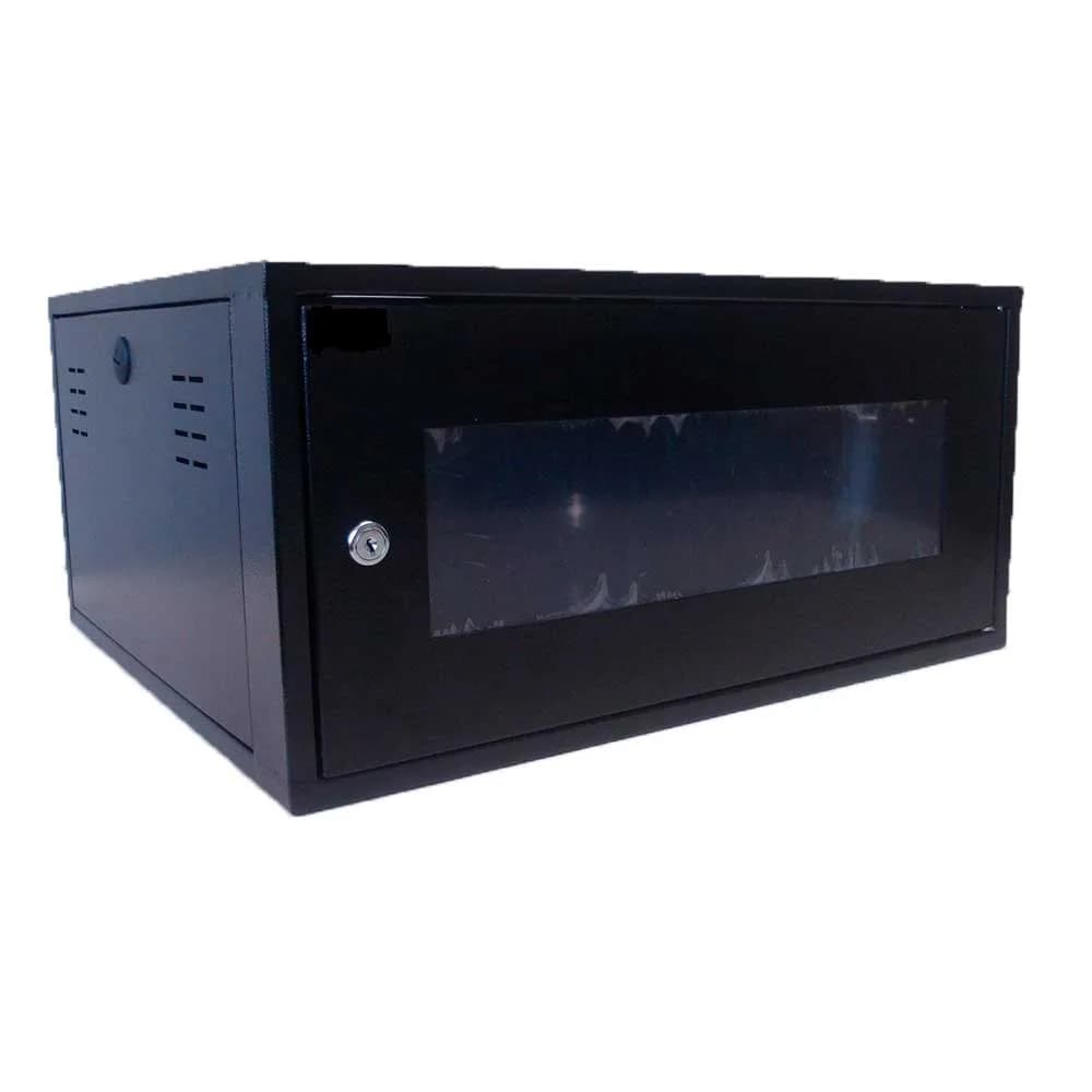 Rack Padrão 19 POL 5U x 350mm Preto Visor de Acrilico - 475 - GForce