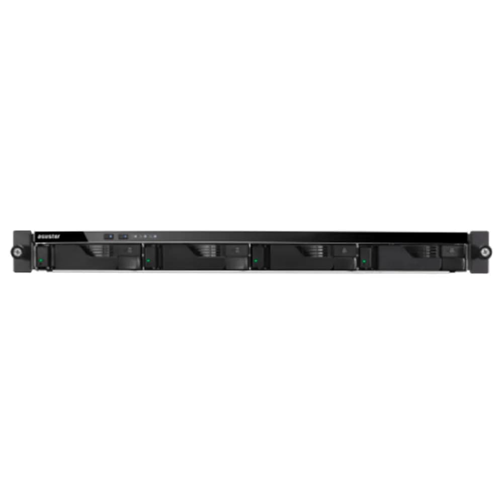 Storage nas Asustor Rack S/HD 4 Baias Intel Atom C3538 2 Portas LAN 1GB e 2 2.5GB - AS6504RS-BR