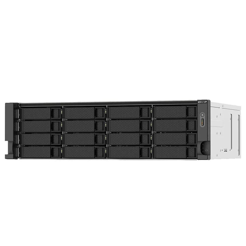 Storage nas Qnap 16 Baias AMD Ryzen Quad Core 16G e 2 Portas 2.5GB - TS-1673AU-RP-16G-US