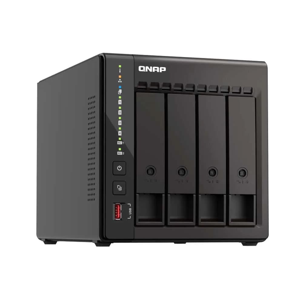 Storage nas Qnap 4 Baias Intel Celeron J6412 4 Core, 8GB RAM, 2X 2.5GBE Torre - TS-453E-8G