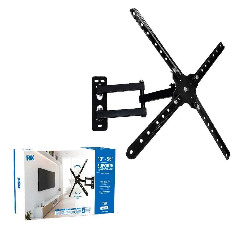 Suporte Tri-Articulado TV LCD/LED 10"A 60" Preto PIX - 079-0015