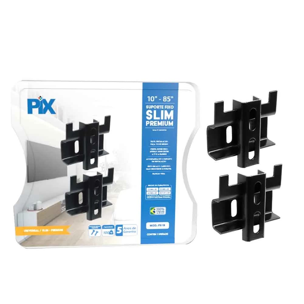 Suporte TV Fixo Santana Universal 10"A 85" ( Slim Premium ) - Blister