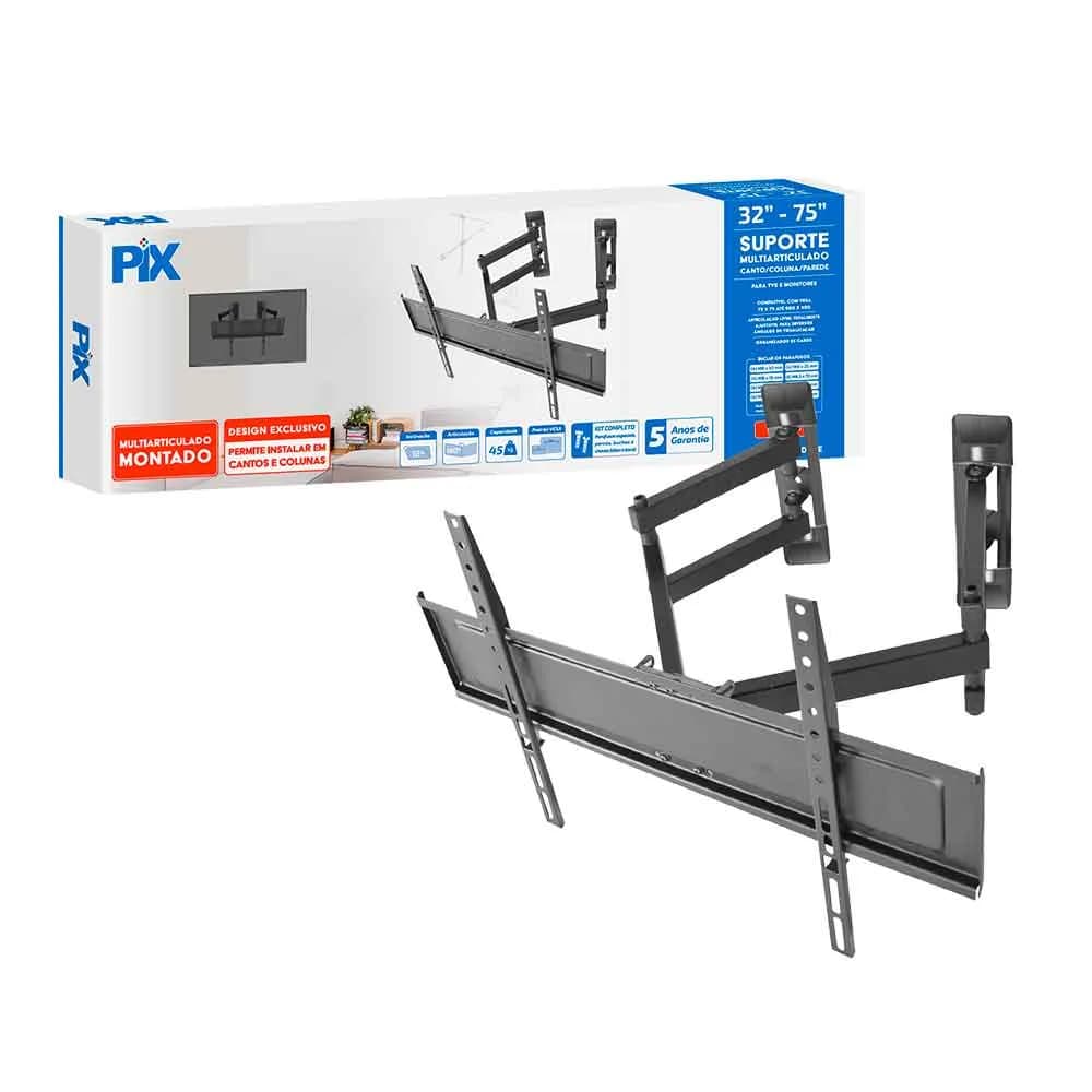 Suporte TV Santana Multi-Articulado 32" a 75" Montado - 079-0057