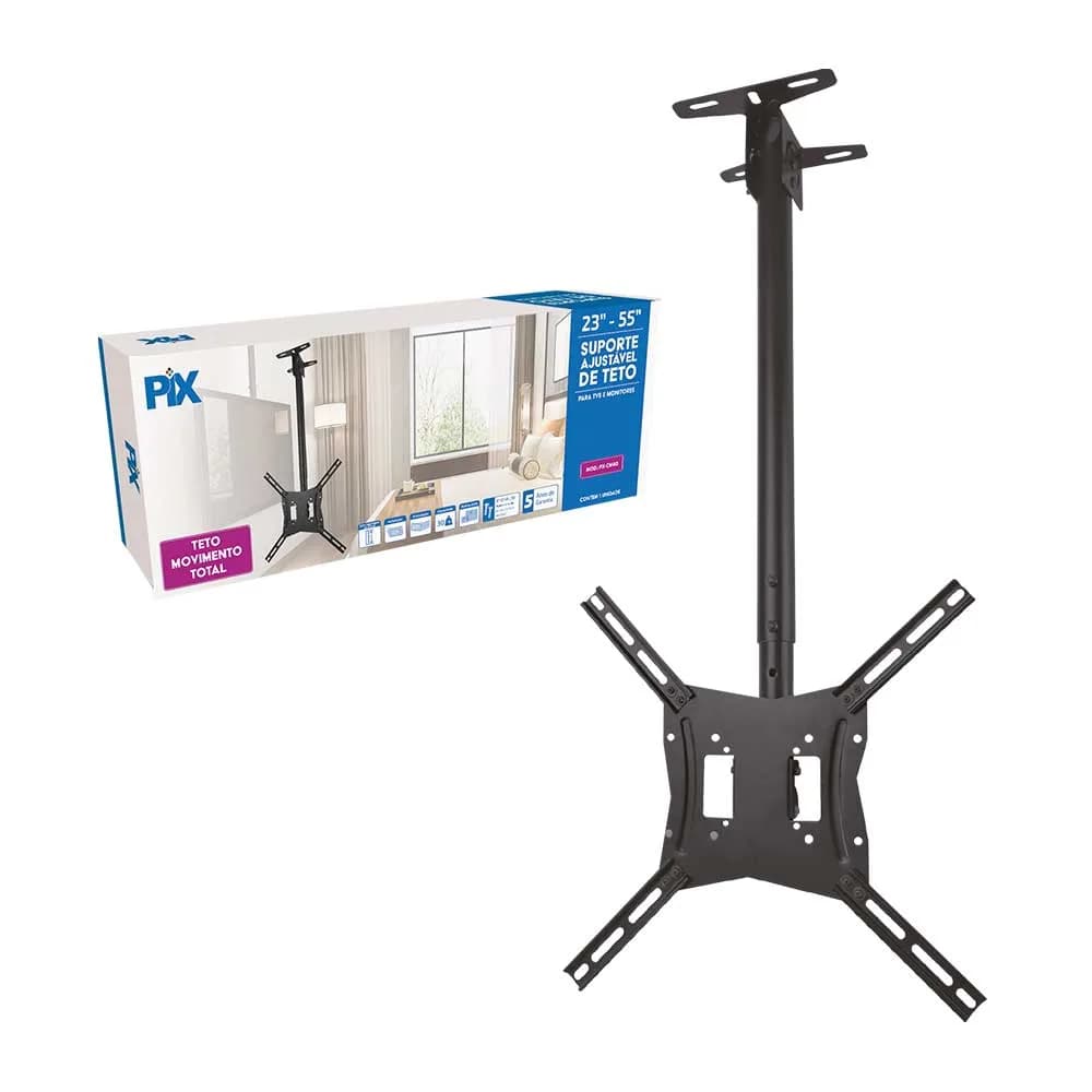 Suporte TV Santana Teto Altura Ajustável 23" a 55" - 079-0069