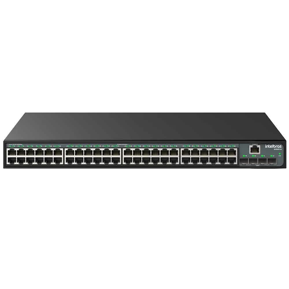 Switch Intelbras Gerenciavel L3 48 Portas Gigabit Mais 4 Portas SFP+ Uplink S2352G-B - 4760112
