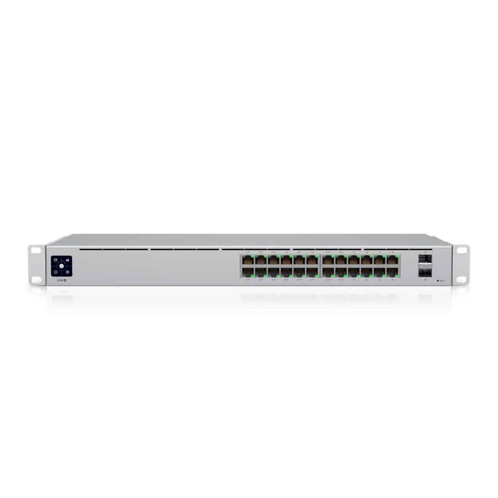 Switch Ubiquiti Gerenciavel 24 Portas Gigabit + 02 SFP Giga USW-24-POE Rack