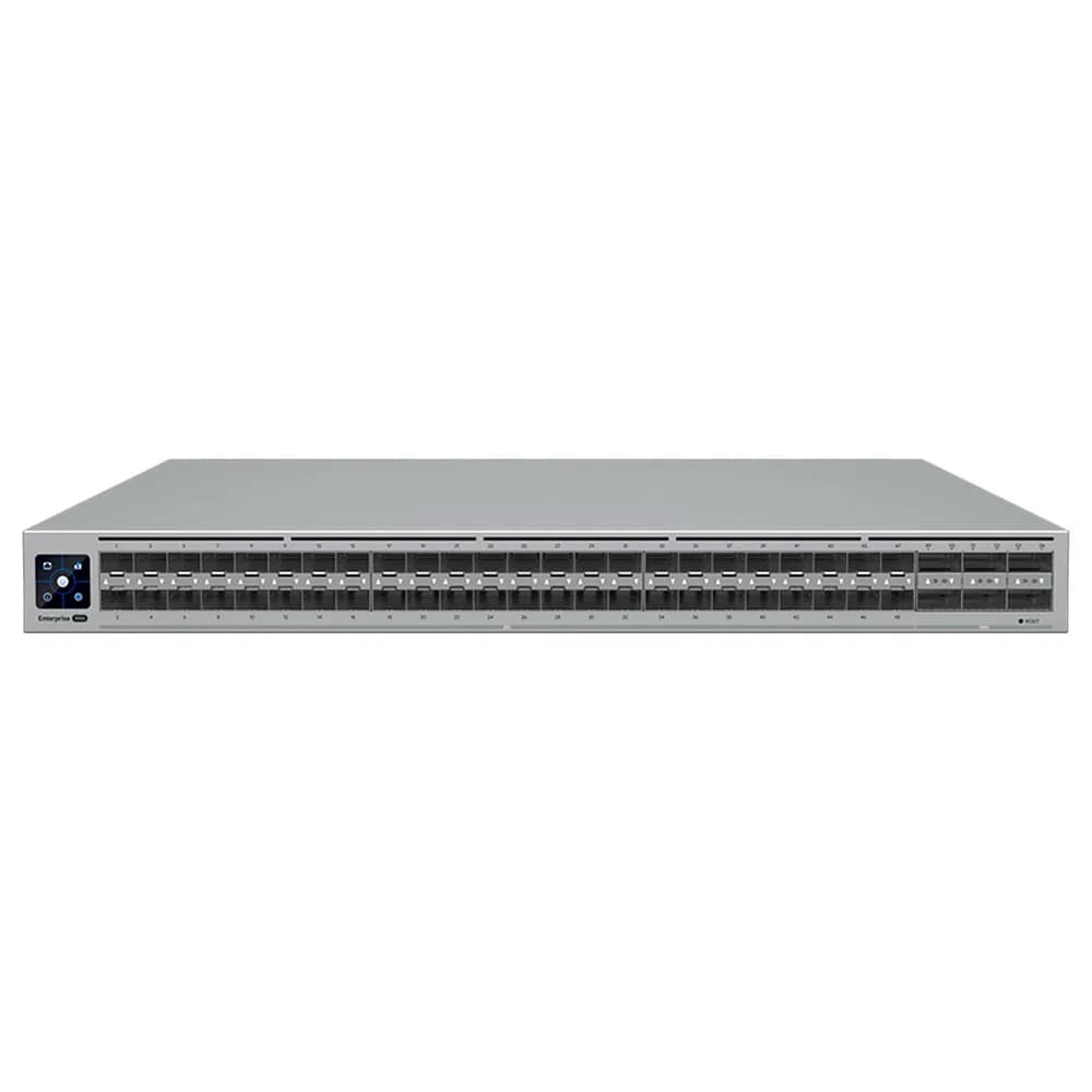 Switch Ubiquiti Gerenciavel L3 48 Portas SFP28 de 25GB + 06 QSFP28 de 100GB - ECS-Aggregation-BR