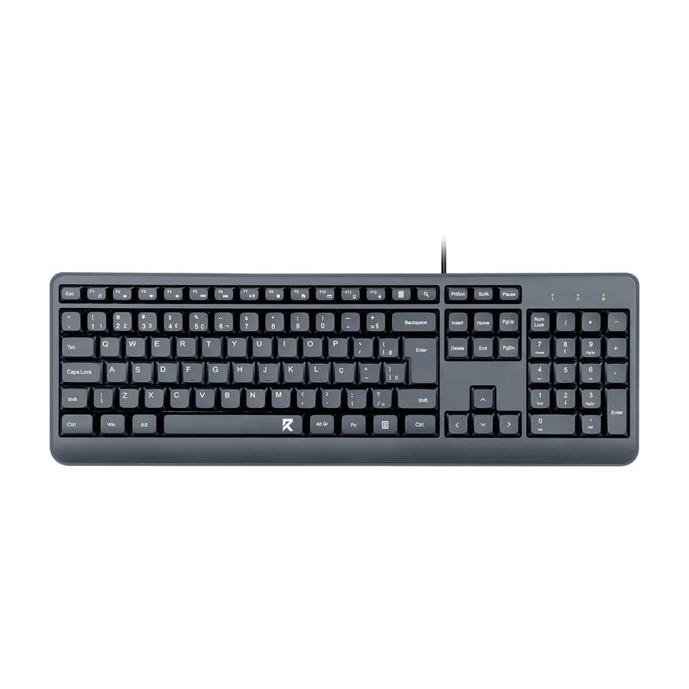 Teclado Redragon Membrana Office BK-7092 PT