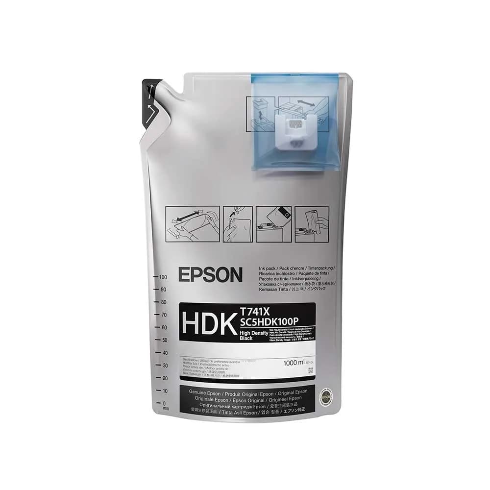 Tinta Epson Sublimatica Ultrachrome T741X20 Preta 1L - F6200 / F9370 / F7200 / F6070 / F7170 / F7070 / F9200