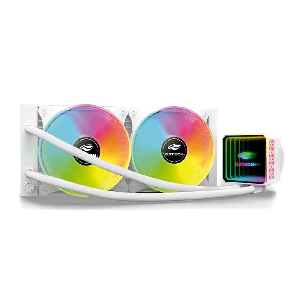Water Cooler C3Tech 240mm FC-W240WHRGB Branco