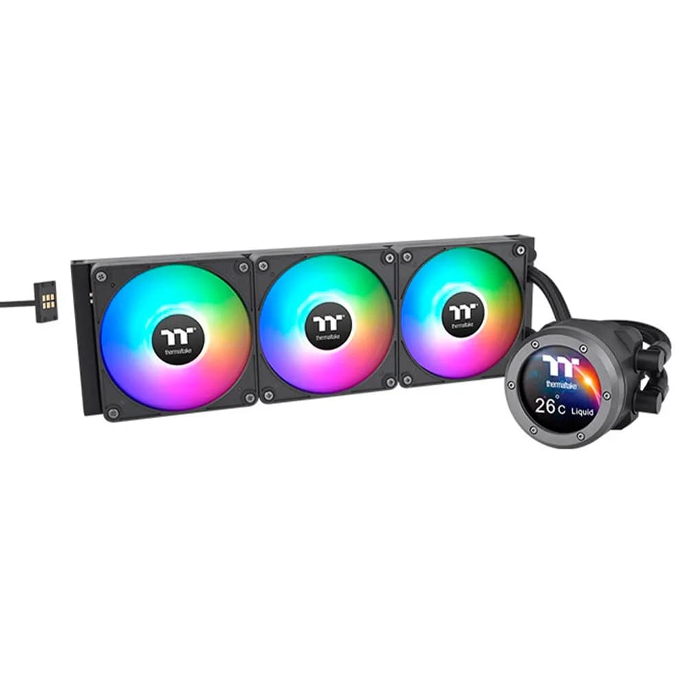 Water Cooler Thermaltake V2 TH360 Ultra EX ARGB Sync ALL-One 3 Fans Black 2.1'' LCD CL-W415-PL12SW-A